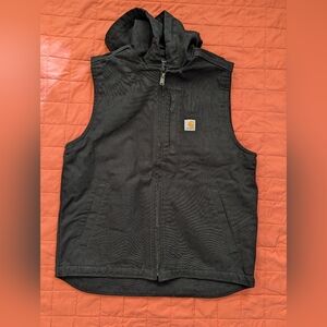 Carhartt Men's Black Hooded Vest